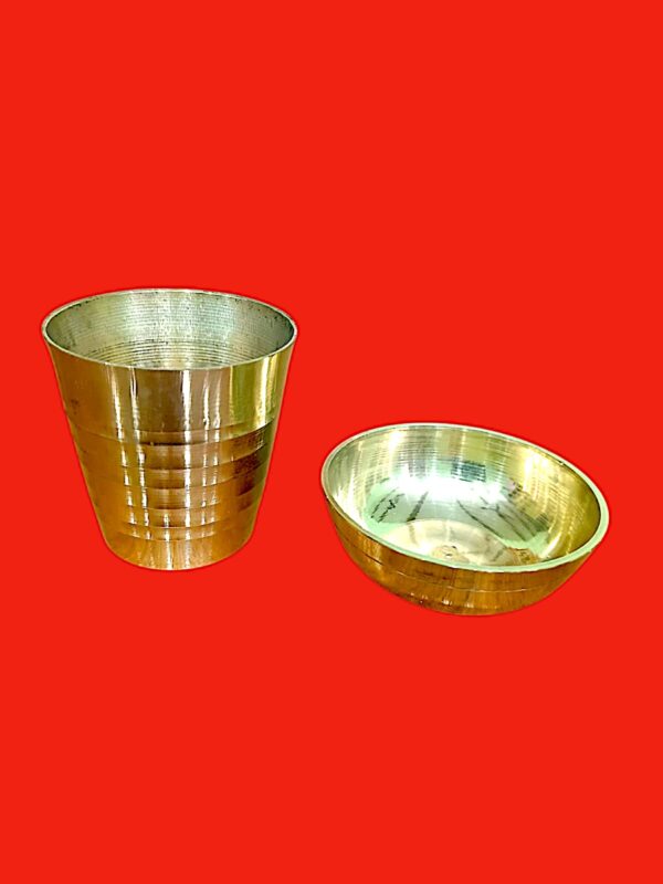 Pure Peetal Glass Katori set combined size - Image 3
