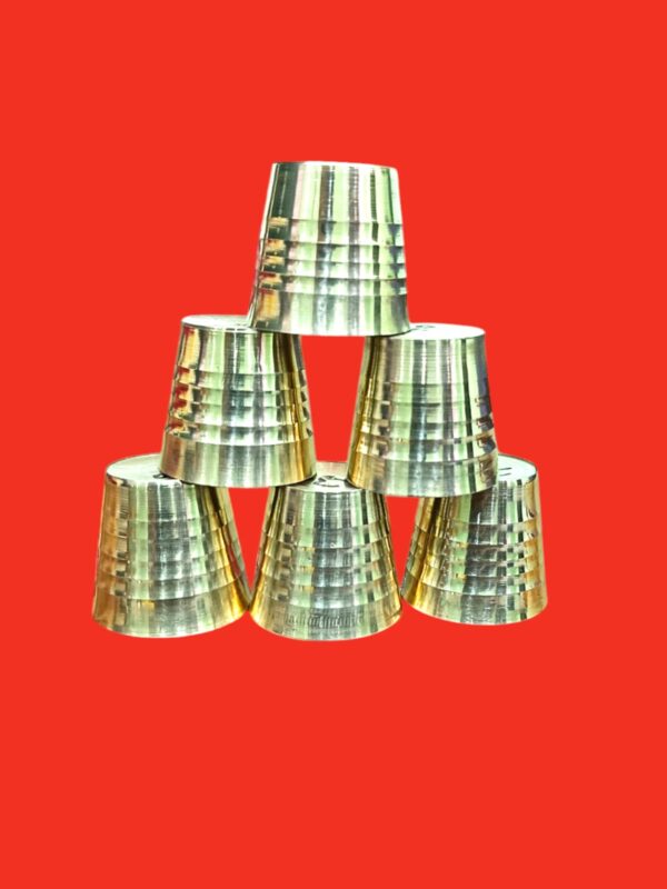 Set of 6 glass pure peetal