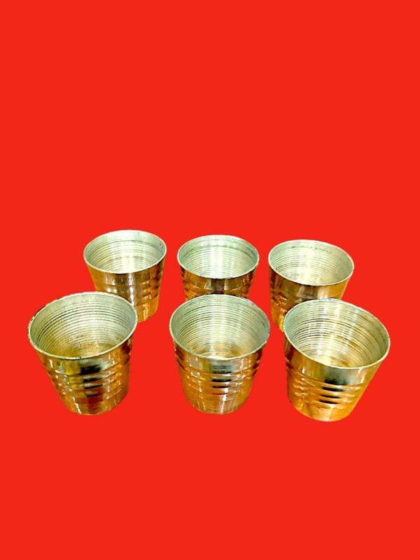 Set of 6 glass pure peetal - Image 3