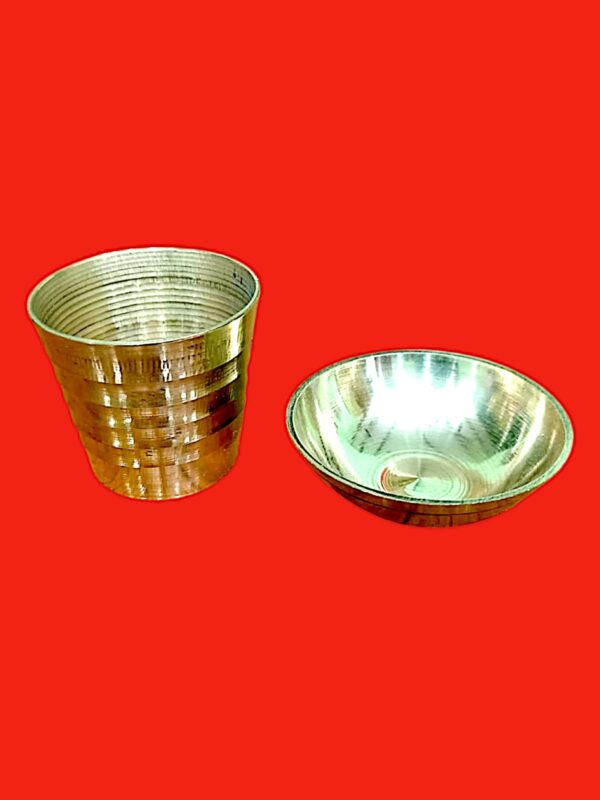 Pure Peetal Glass Katori set combined size - Image 2