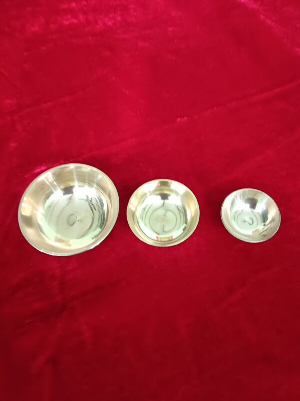 Set of all size peetal katori - Image 2