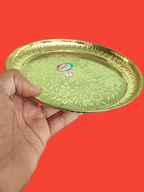 Pooja Plate ( 100% Brass )