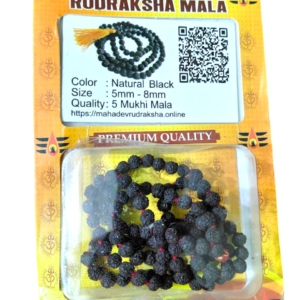 Original Black Rudraksha Mala