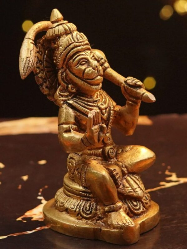 Antique Hanuman Ji 
Pure Brass - Image 2